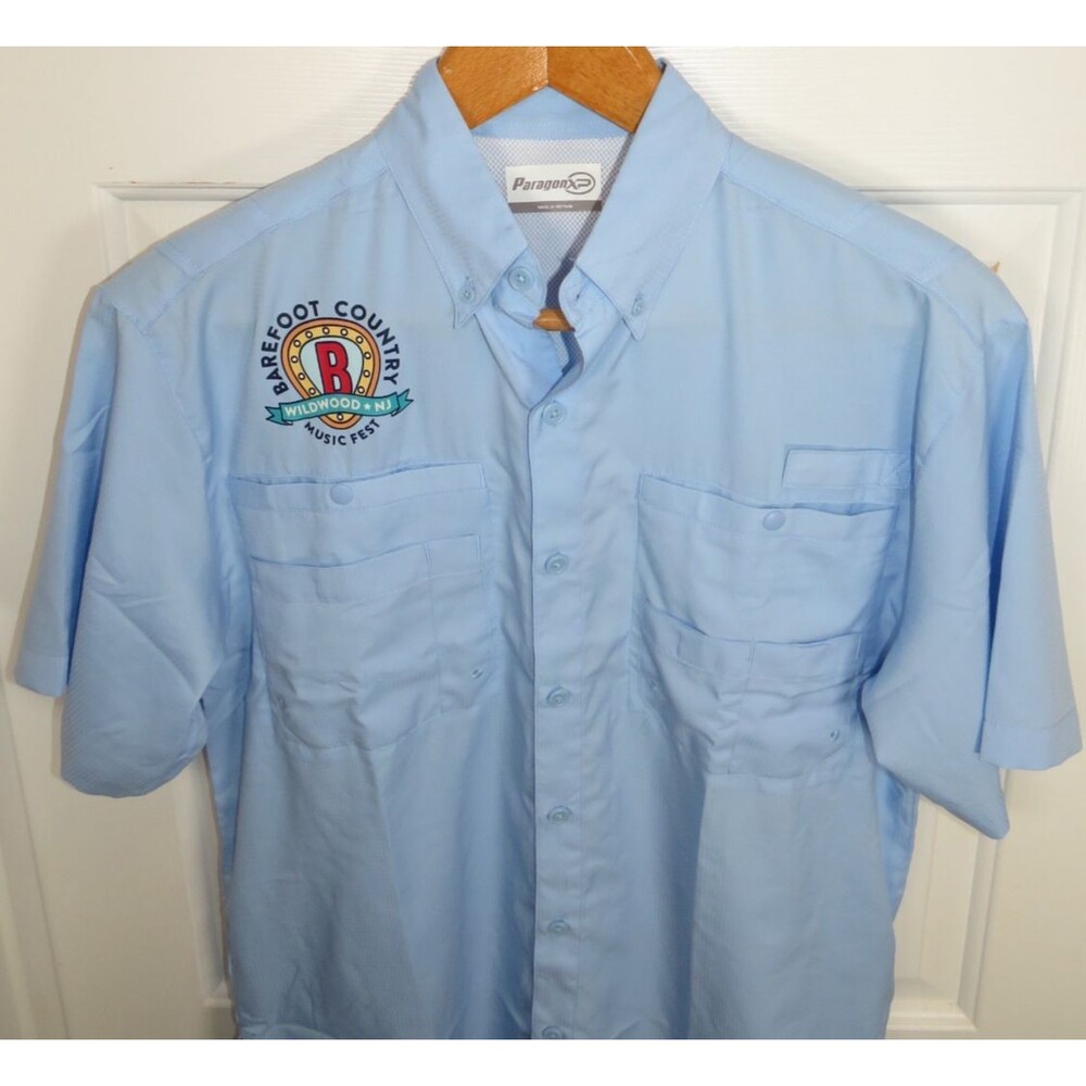 Barefoot Country Music Fest Wildwood NJ Performance Outdoor Shirt Small NWOT